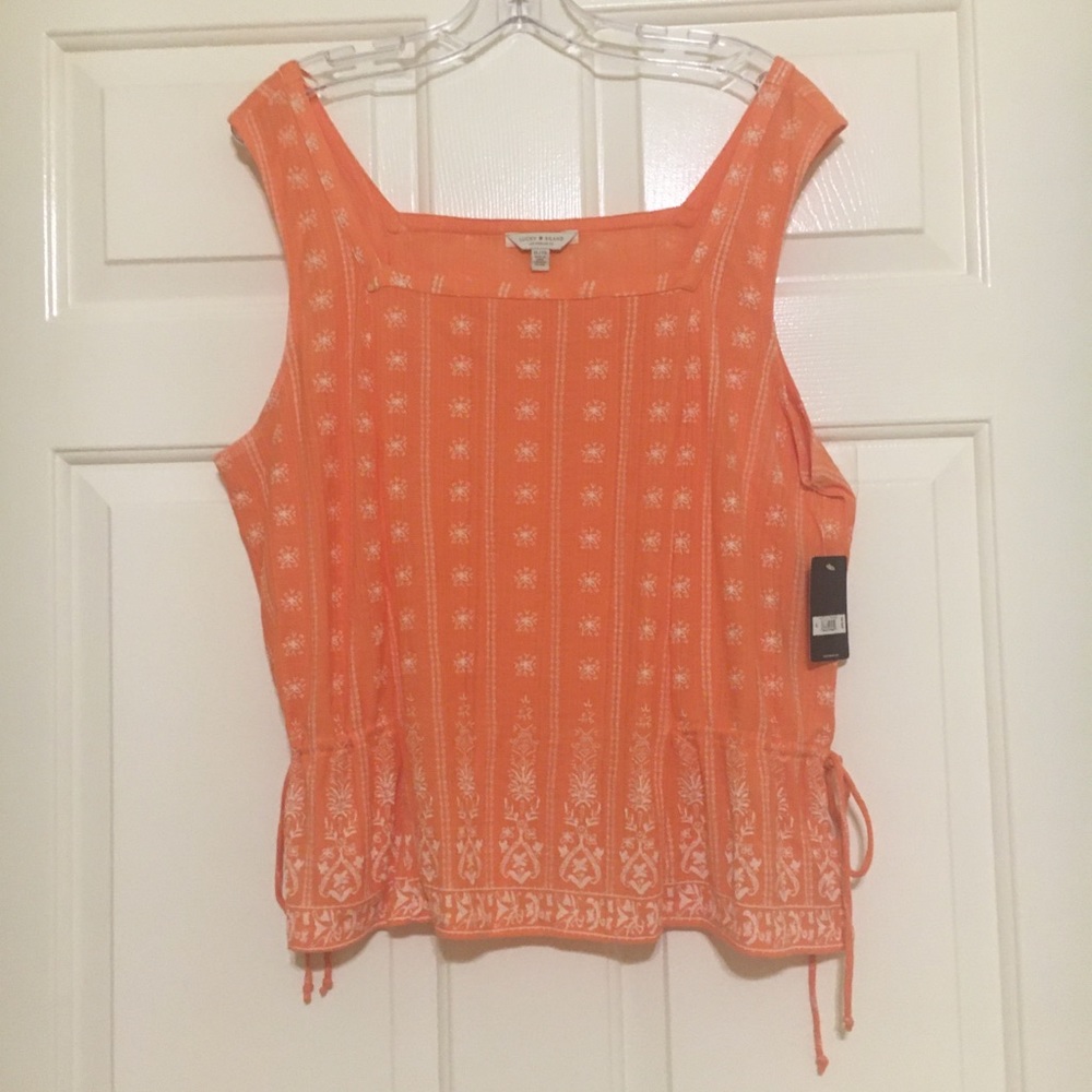 🎁 Lucky Brand XL Orange Tank Top